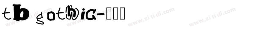tb gothic字体转换